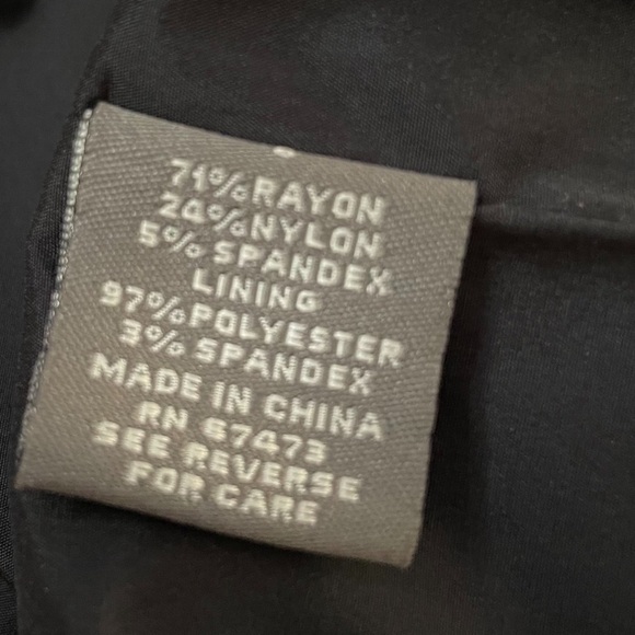 TAYLOR Black Dress with Contrast rosette neckline - Picture 5 of 5